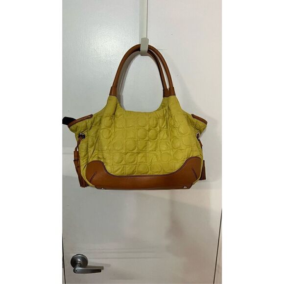 Kate Spade New York Stevie Quilted Bag greenish Yellow Great Condition - Picture 4 of 13